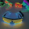 Cyberpunk EL Glowing Glasses: Party & Clubbing Venetian Blinds Atmosphere Props