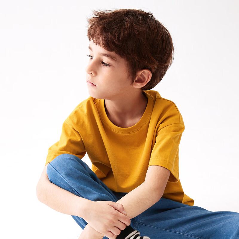 MQD Boys' Solid Cotton Short Sleeve T-Shirt