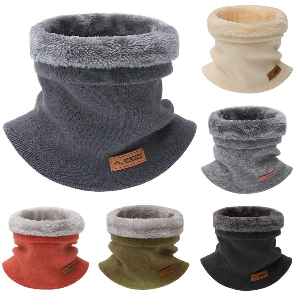 Cold-proof Neck Warmer Soft Face Cover Versatile Scarves  for Women Men