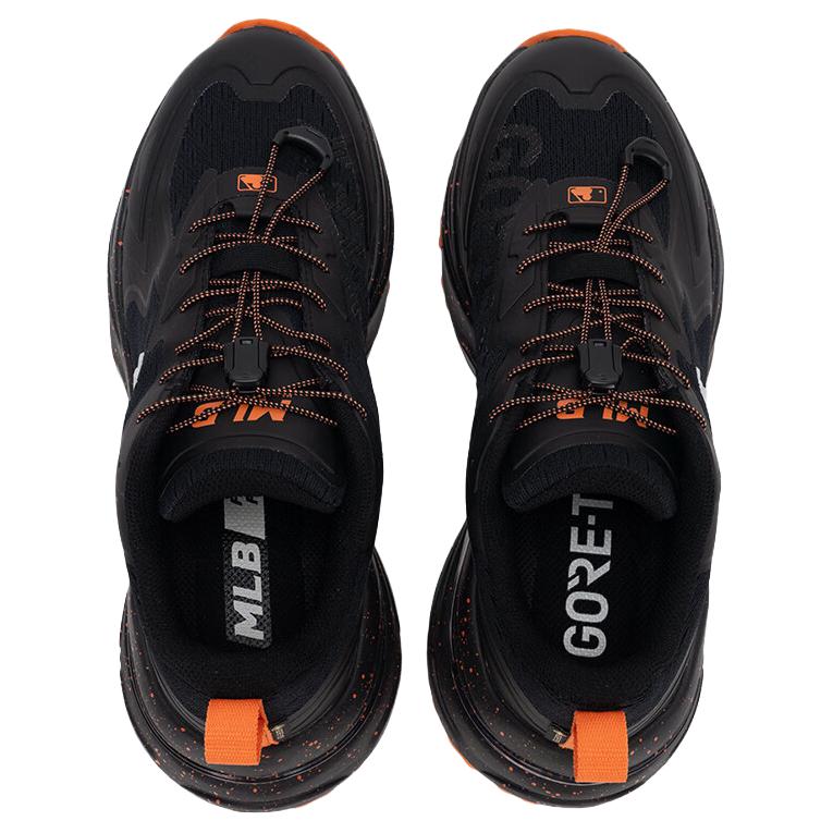 MLB Curve Runner Slip Resistant, Abrasion Resistant, Breathable Low top Casual Shoes Unisex Black 3ARNC035N-50BKS