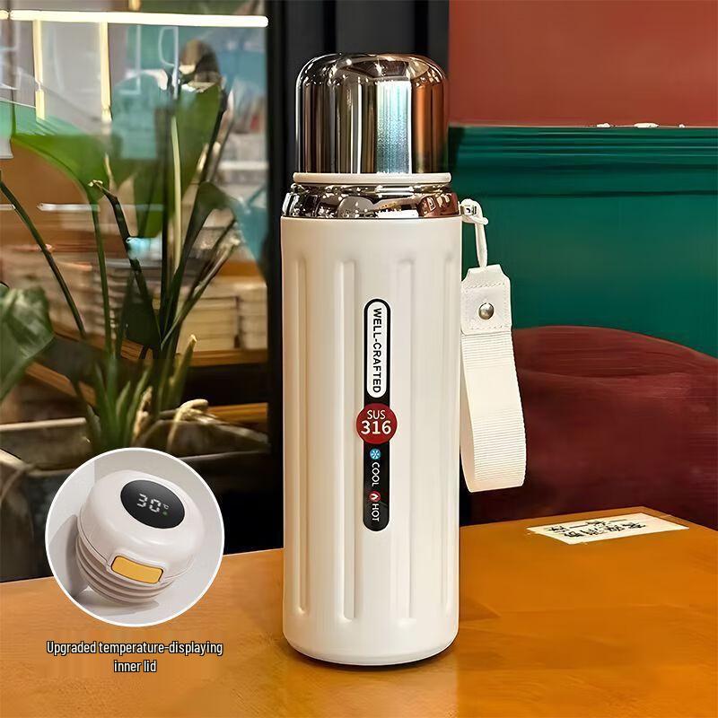 Shangqi Roman Pillar Thermal Water Bottle with Tea Infuser