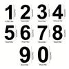 Flytande Husnummer Metall Moderna Husnummer för Utomhusbrevinkast Gård Hemdörr Vägg Garageport med Spikset