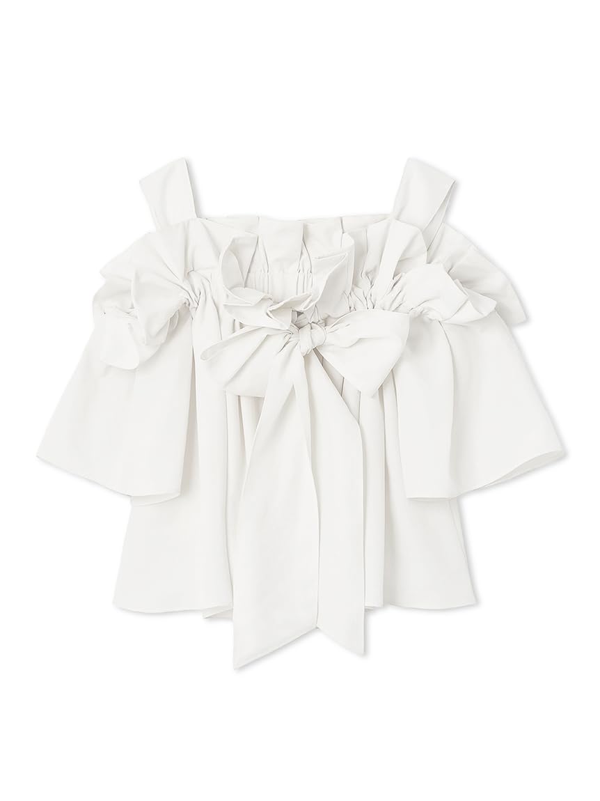 

Snidel Блузка с лентами SWFB252097 Женская с открытыми плечами