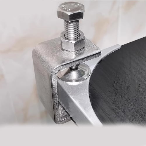 Ziyue Set of 4 Stainless Steel C-Clamps, 45mm, for Carpentry, Fixing, Welding, Rustproof, Durable, Adjustable Clamps, Woodworking, Building, Home Use,