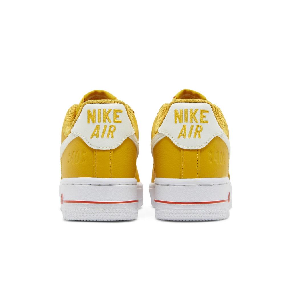 Nike Womens Air Force 1 07 SE '40th Anniversary - Yellow Ochre' (women's sizes) Yellow Ochre / Sail / White Skateboard Shoes DQ7582 700