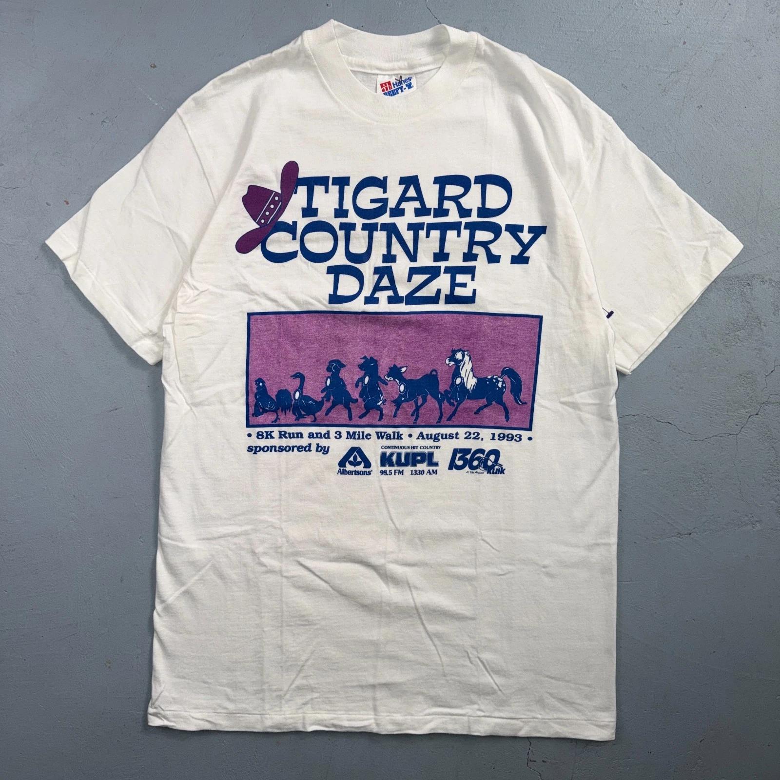 Tigard Oregon Country Daze 1993 90s Horse Animals Donkey August Running Track L