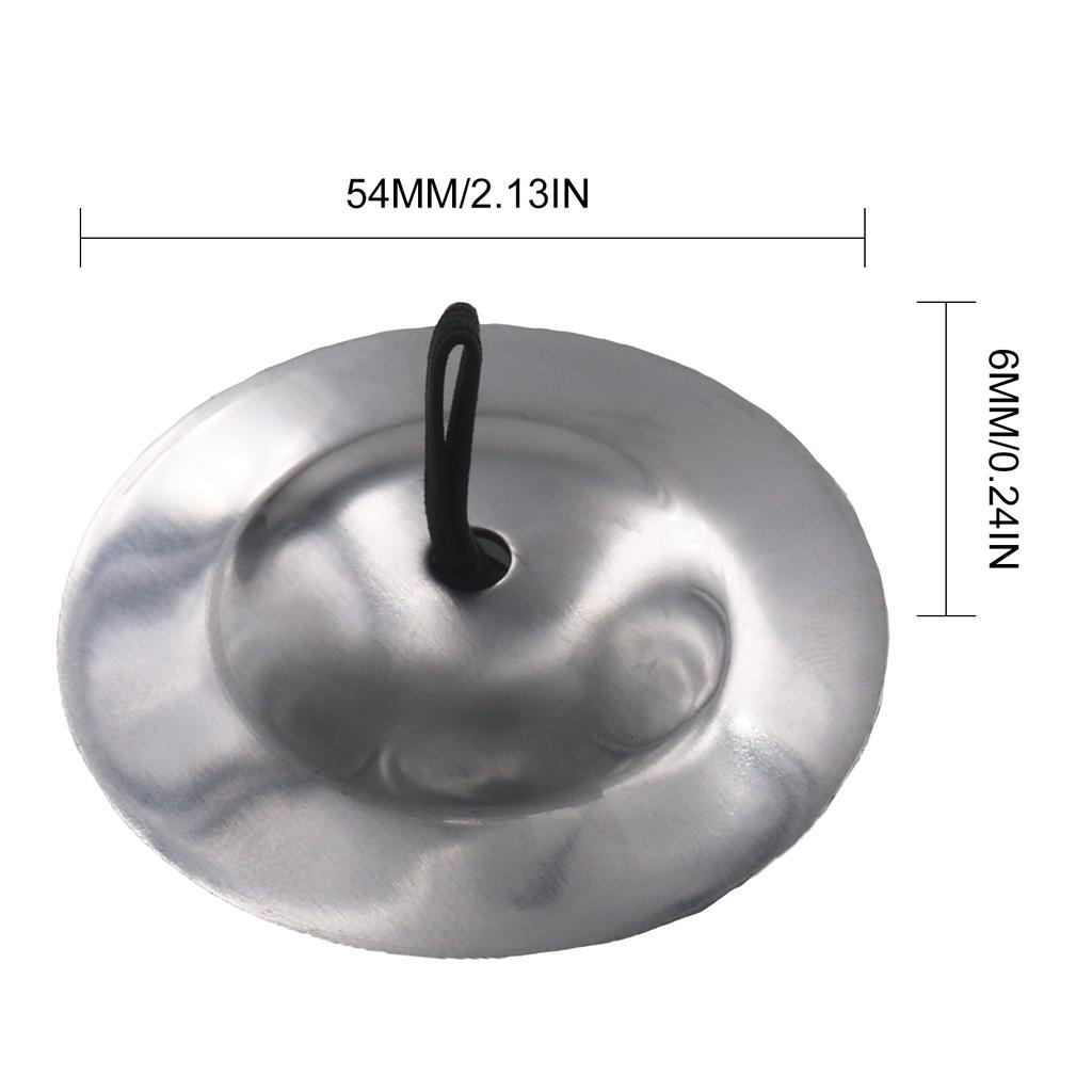 2 Stück Fingerbecken für Bauchtanz, silberne Fingerbecken, Bauchtanzbecken, Rhythmus-Beats