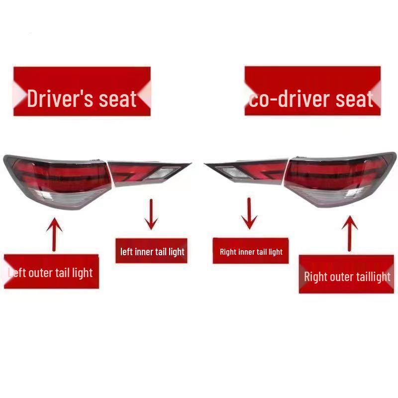 Tail Light Assembly for 2020-2023 14th Gen Sylphy - Rear Brake Lamp Cover Low Specs [Halogen]