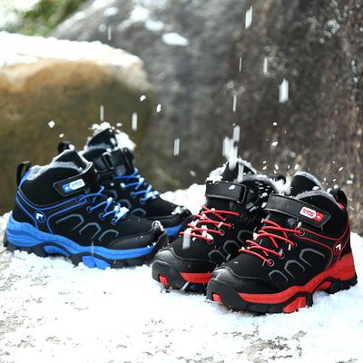 Otoño/Invierno Jóvenes Deportes al aire libre Zapatos de senderismo Niños Invierno Cálido Botas de nieve antideslizantes