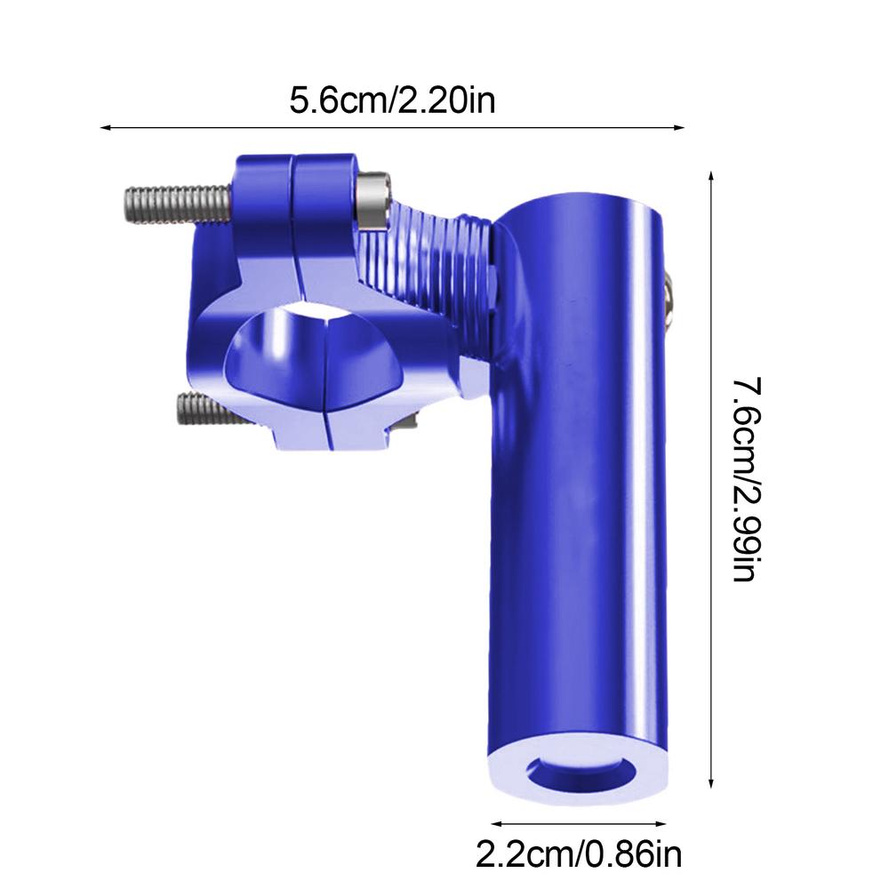 

Motor Handlebar Extender Bracket Handlebar Extender Clamp Adjustable Aluminum Mount Bracket Spotlight Rise Up Motorcycle синій