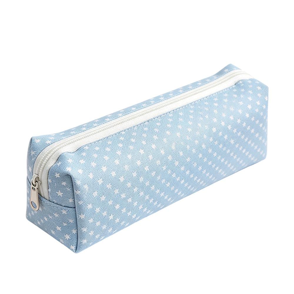 Rabbit Floral Polka-Dot Print Pencil Pouch Zipper Closure Stationery Storage Bag Pen Bag  Students