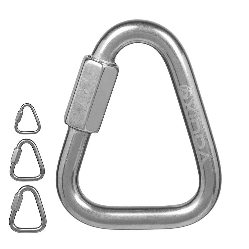 316 Stainless Steel Triangle Connecting Ring Meilong Lock Meilong Lock Triangle Lock Rock Climbing Equipment Fast Security