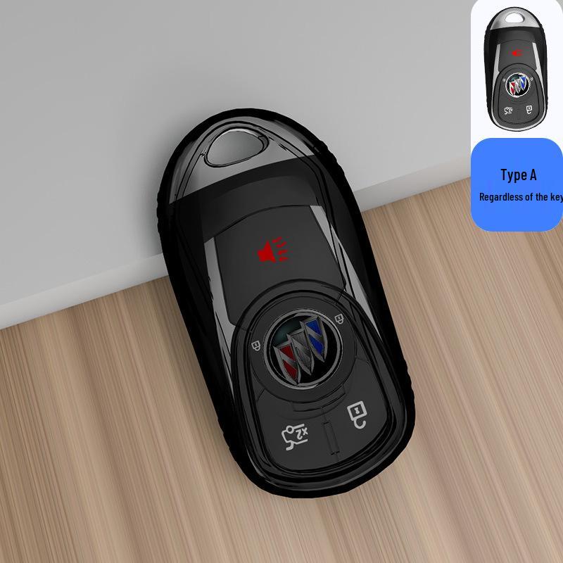 Transparent Full-Wrap Key Case for Buick Envision/Regal/Verano/Lacrosse/GL8