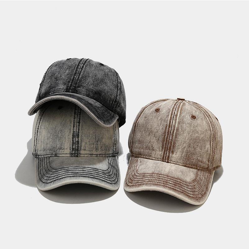 Custom Embroidered Baseball Caps For Men Woman Hat Snapback Hats Adjustable Size Retro Unisex Vintage Washed Cotton Soft Top Cap