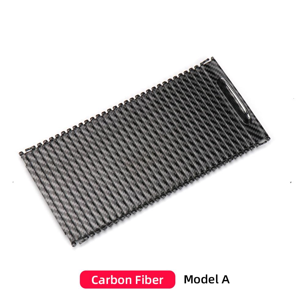 Cubierta de Consola Central Tapa Enrollable para Portavasos Almacenamiento para Mercedes Benz Clase C W204 S204 Accesorios de Interior de Coche