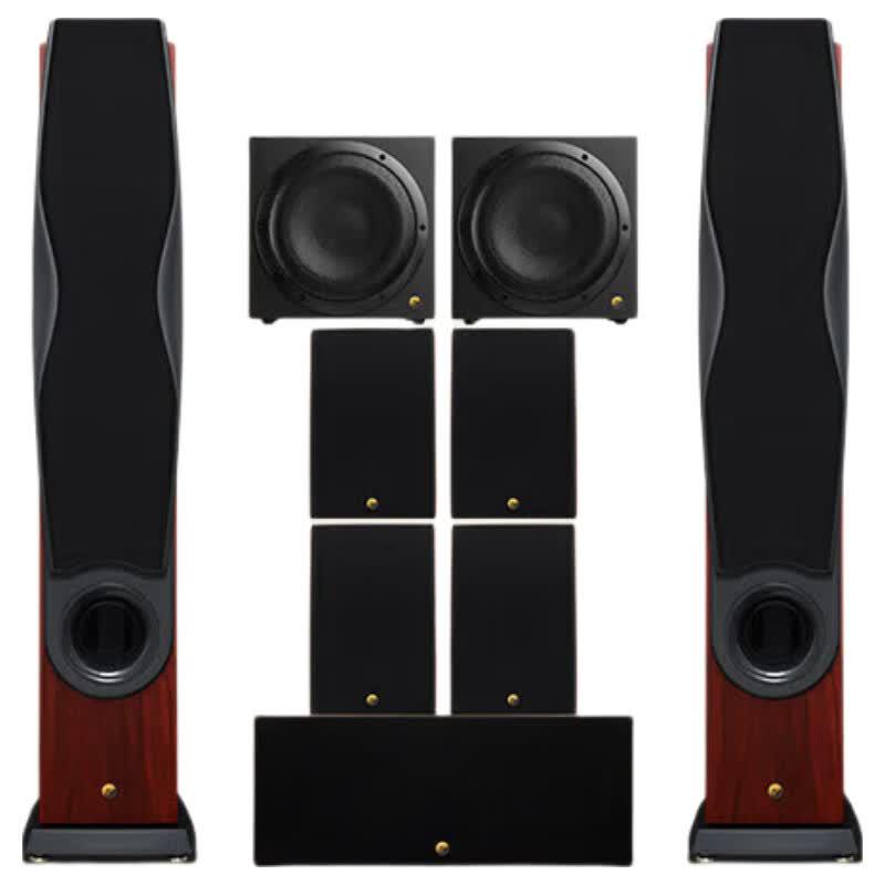 HiVi RM600A HT+RM600R+SUB10G 7.2-Channel Home Theater Speaker System (CN Version)