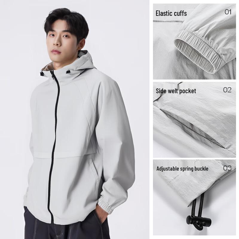 Jeanswest Life Men's UPF50+ Sun Protection Hooded Jacket