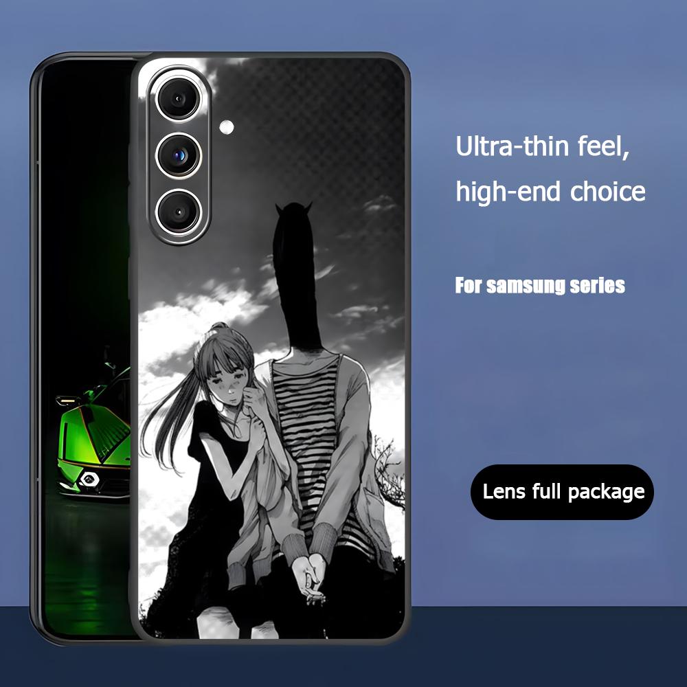 Hot Comics Oyasumi Punpun Phone Case For Samsung Galaxy S25 S24 S23 S22 S21 S20 Plus Ultra Note20 Soft Black