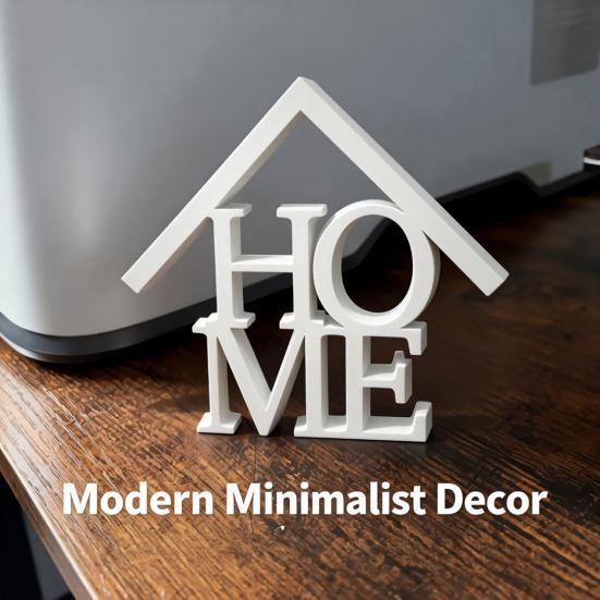 Letrero de Mesa para el Hogar Impreso en 3D, Letrero de Letras Moderno Independiente para el Hogar, Letrero Decorativo de Palabras para Mesa, Regalo de Inauguración para Casa Nueva