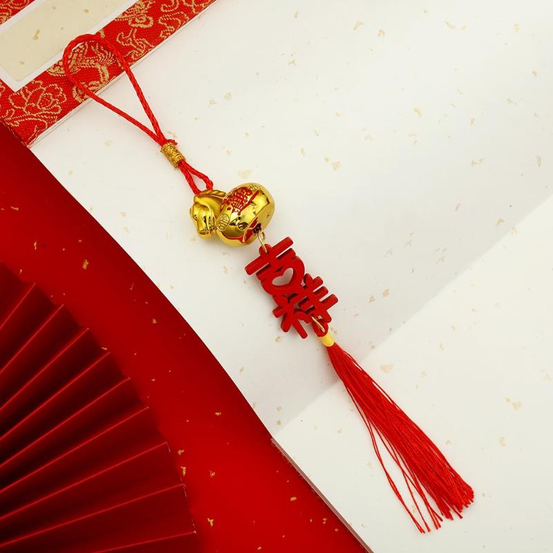 1PC 2026 Year Of The Horse Wall Hanging Car Ornament New Year Dripping Oil Zodiac Horse Pendant Lucky Decor Housewarming Gifts