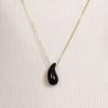 Tatiana (925 Silver) Gemstone Long Necklace NZ2506 Onyx