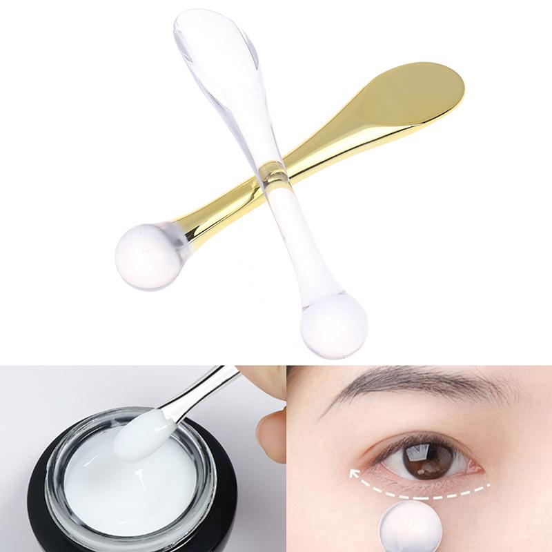 Roller Massage Stick Cosmetic Spatulas Anti-wrinkle Facial Mask Skin Care Plastic Spoon 1/5/10Pcs Eye Cream Applicator Spoon