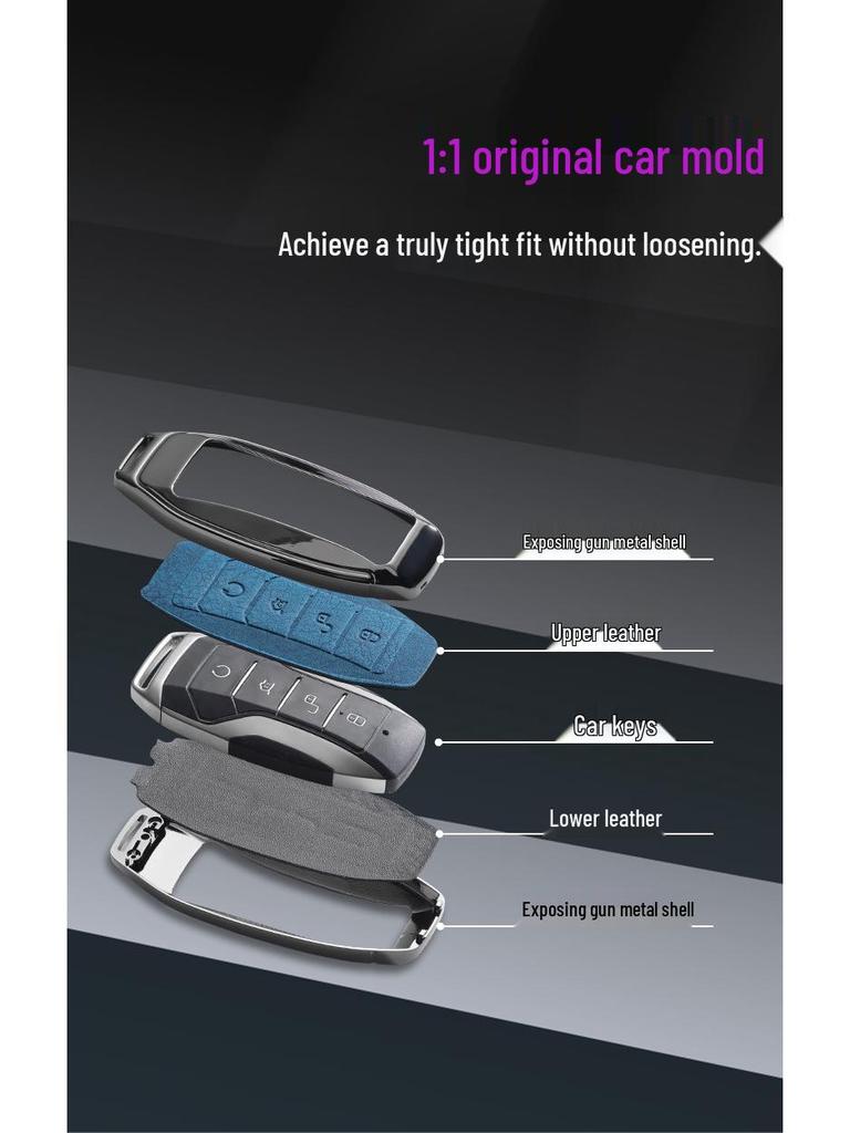 BYD Dolphin Qin Song Elite Metal Car Key Cover