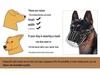 Universal Dog Muzzle for Malinois, Doberman, Golden Retriever, and German Shepherd - Anti-Bite, Anti-Bark, Anti-Ingestion Mouth Cover.