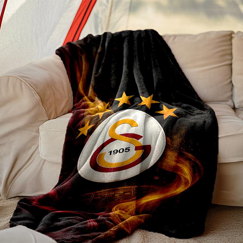 [Galatasaray SK Blanket] Soft Throw Blanket for Bed Sofa, Holiday Gift Blanket for Women Men Family Friend