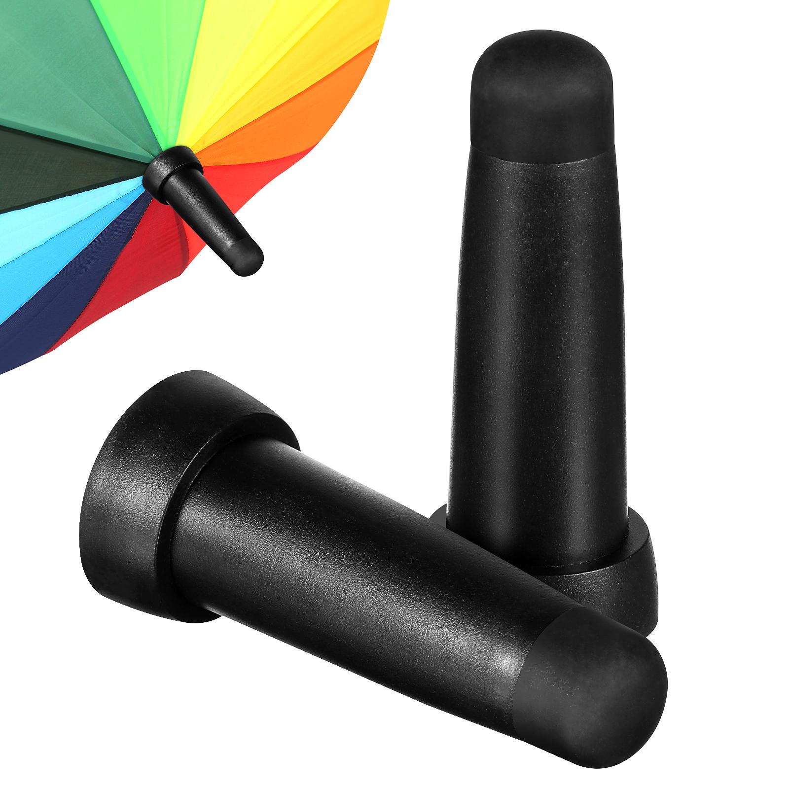 

2 Pcs Durable Rubber Long Pole Umbrella Caps Replacement Umbrella Tops Cover Long Handle Umbrella Tip Protector Sun Umbrella чорний