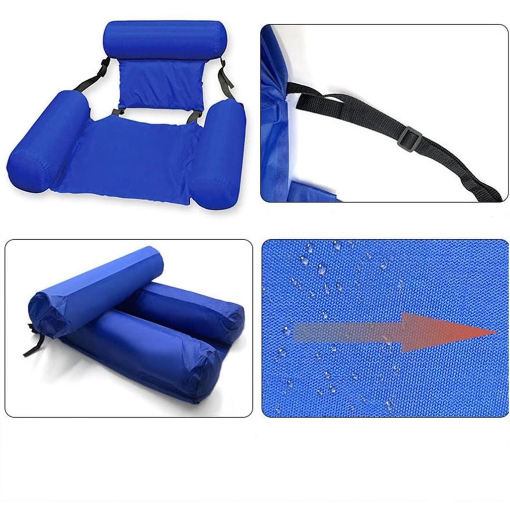 Water Chair Swimming Mattress Inflatable Hammock Pool Deckchair