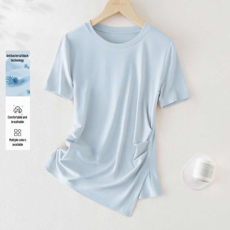 IHIMI Women s Slimming Pleated T-shirt XL