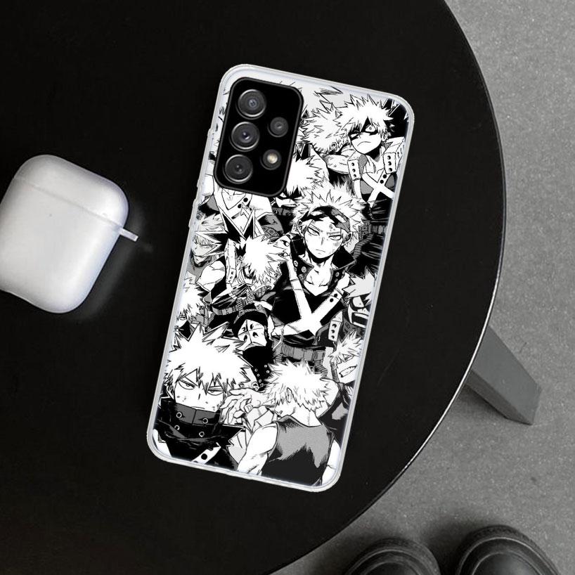 Dakugou Katsuki MHA My Hero Phone Case Cover for Samsung Galaxy A12 A22 A32 A52 A72 A02S A51 A50S A31 A20S A10S Note 20 Ultra 10