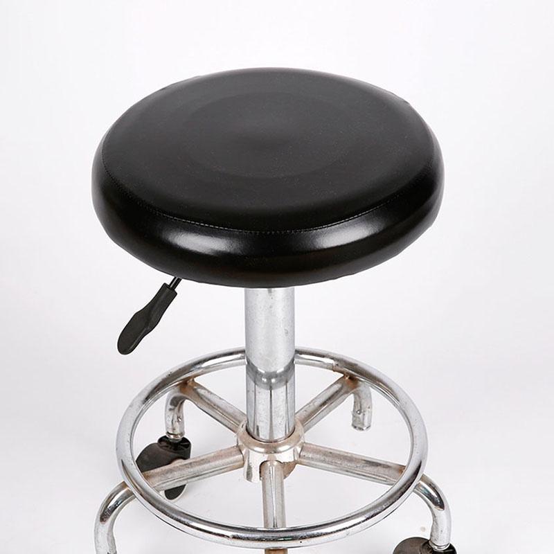 Cover Stool Bar Chic Round Chair Covering Seat Slipcover Leather 1pc