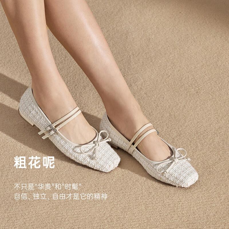 C.BANNER Women s Bow Mary Jane Flats 37