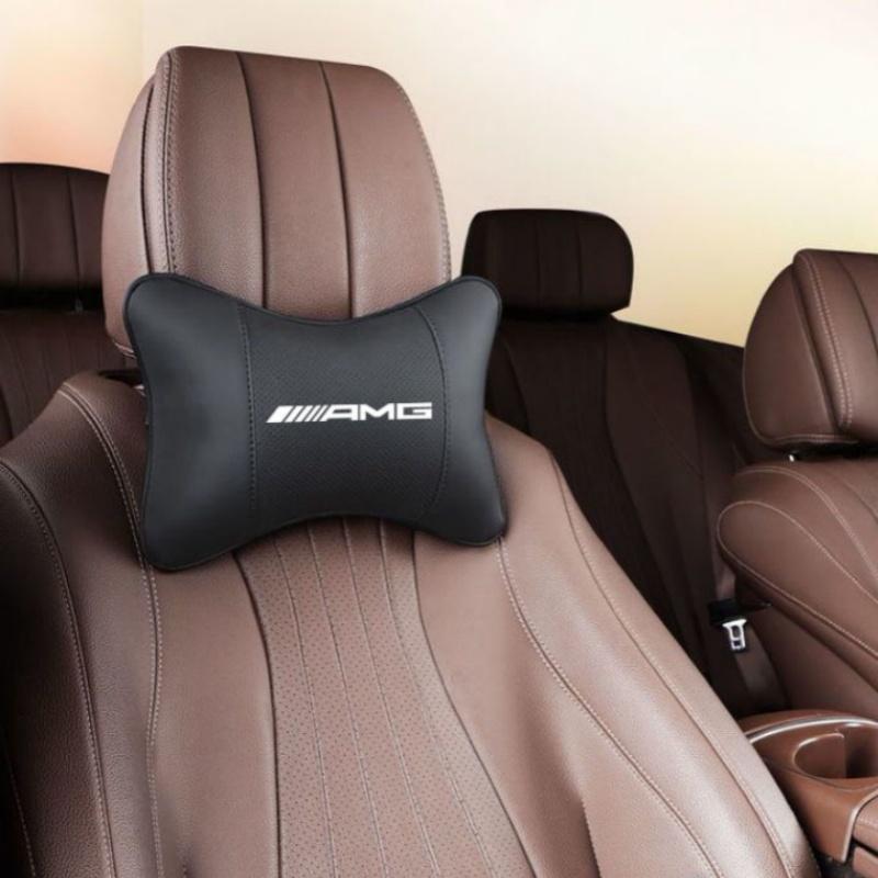 Cuscino per poggiatesta per seggiolino auto con logo auto per Mercedes Benz AMG GLC W203 W206 W220 W205 W211 W212 W201 W210 W108 W168 Accessori BH1