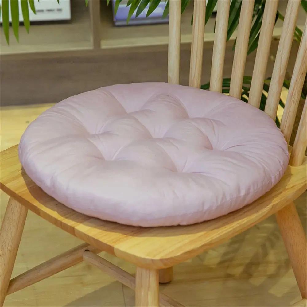 Non-slip Thicken Dining Chair Cushion Thicken Chair Cushion Round Pad Cushion Round Cushion розовый