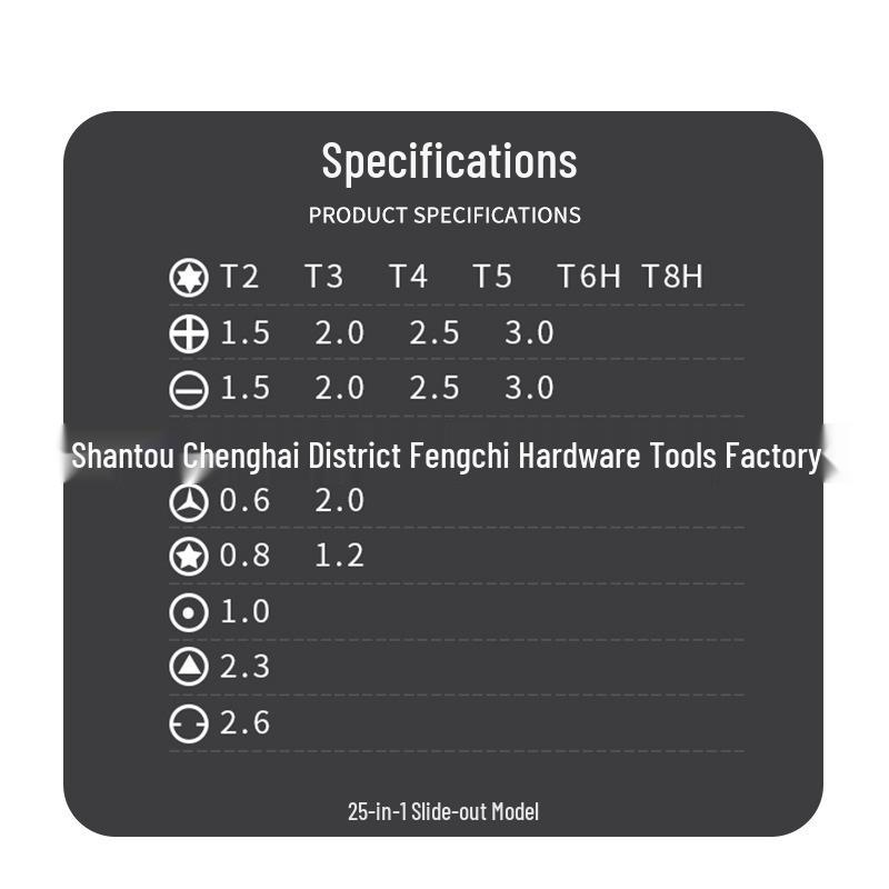 Präzisions-Magnetschraubendreher-Set 24-in-1 für die Handy-Reparatur