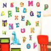 Nuovo arrivo 26 lettere dell'alfabeto AZ adesivi murali per l'arredamento della camera da letto dei bambini