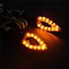 2pcs Motorcycle LED Turn Signal Light Amber Blade Lamp Indicator Blinker Waterproof Universal Flashing Moto Bike Super Bright