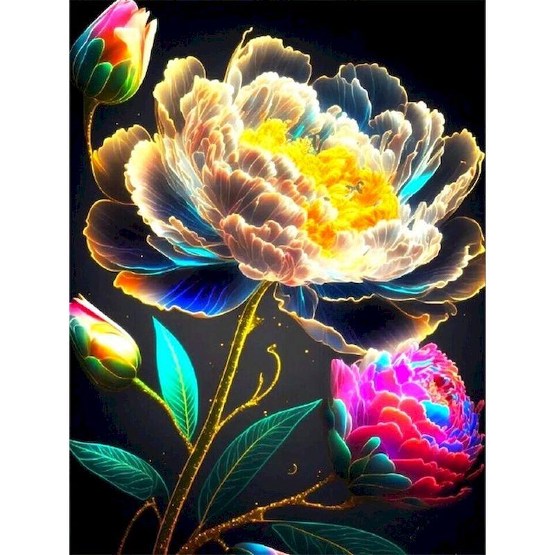 Diamond Painting Abstract Flower Full Square Drill Diamond Embroidery Sale Mosaic Flower Needlework Diy Home Decor