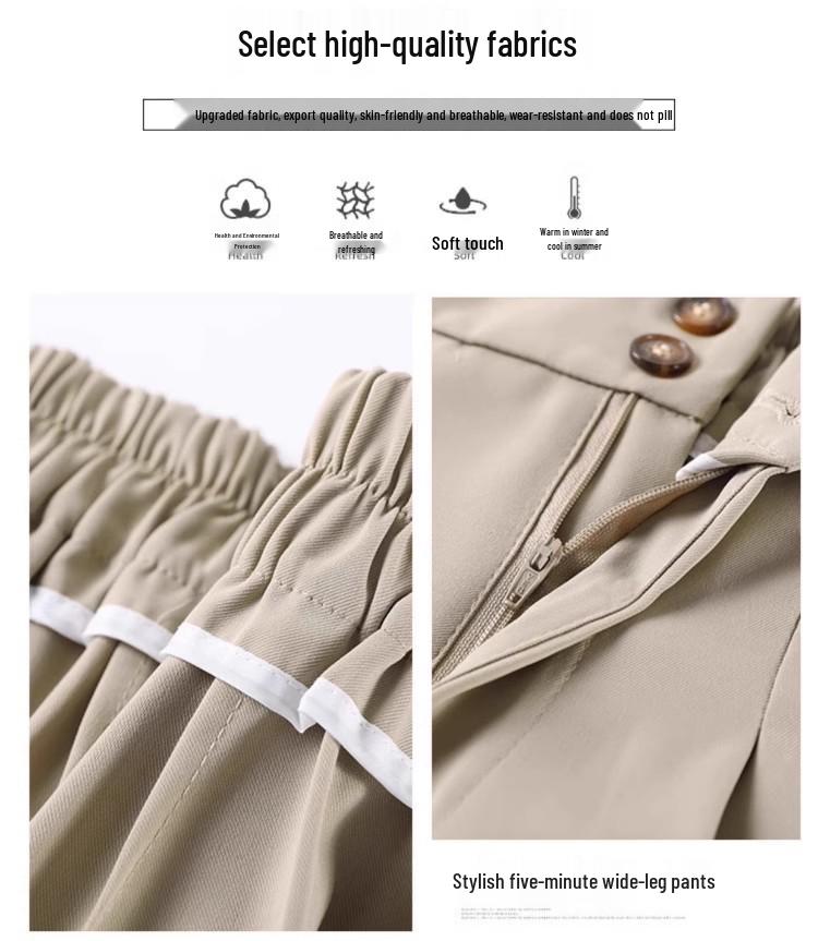 High-Waisted Women's Petite Plus Size Summer Culottes - 2024 A-Line Skirt Style Shorts