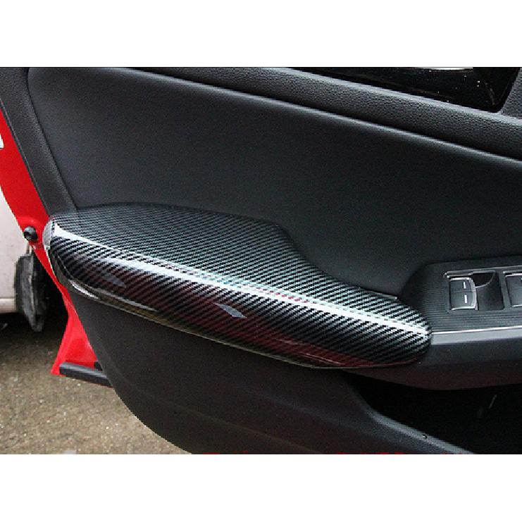 For Honda Civic Sedan  Carbon Fiber Door Armrest cover trim 4pcs