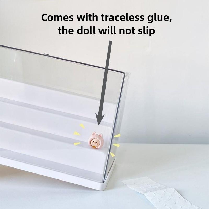 Clear Acrylic Display Case Dustproof Storage Organizer Box for Collectibles Figures Miniatures and Toy with Transparent Showcase