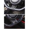 For Jaguar F-TYPE 2013-2022 Soft Carbon Fiber Car Steering Wheel Decorative Sticker Car Interior Accessories