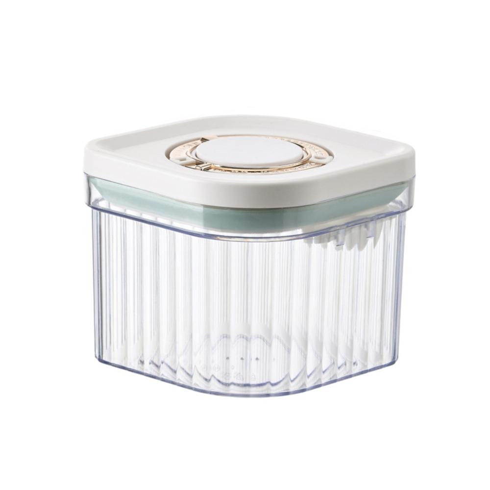 

Stripe Pattern Grains Storage Jar Plastic Milk Powder Can Milk Powder Storage Box Home Transparent 800ml