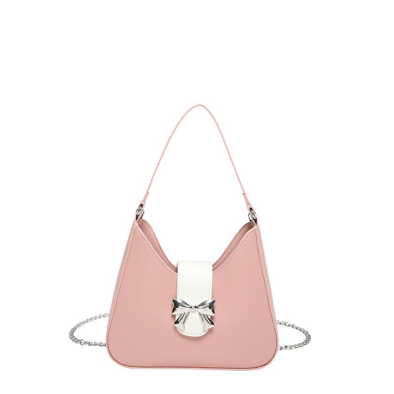 Stylish Pu Bowknot Saddle Handbag For Women Versatile For Casual Commuting