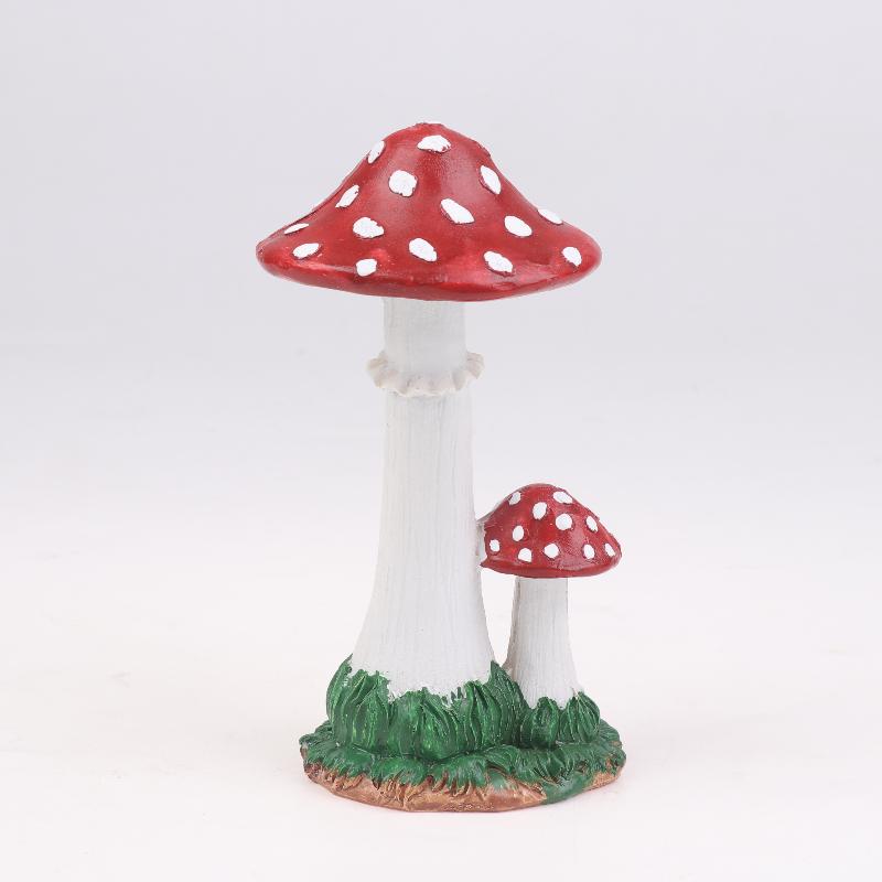 Artificial Simulation Mushroom Ornament Fairy Garden Moss Landscape Decoration For Home Courtyard Lawn Decor Accessories