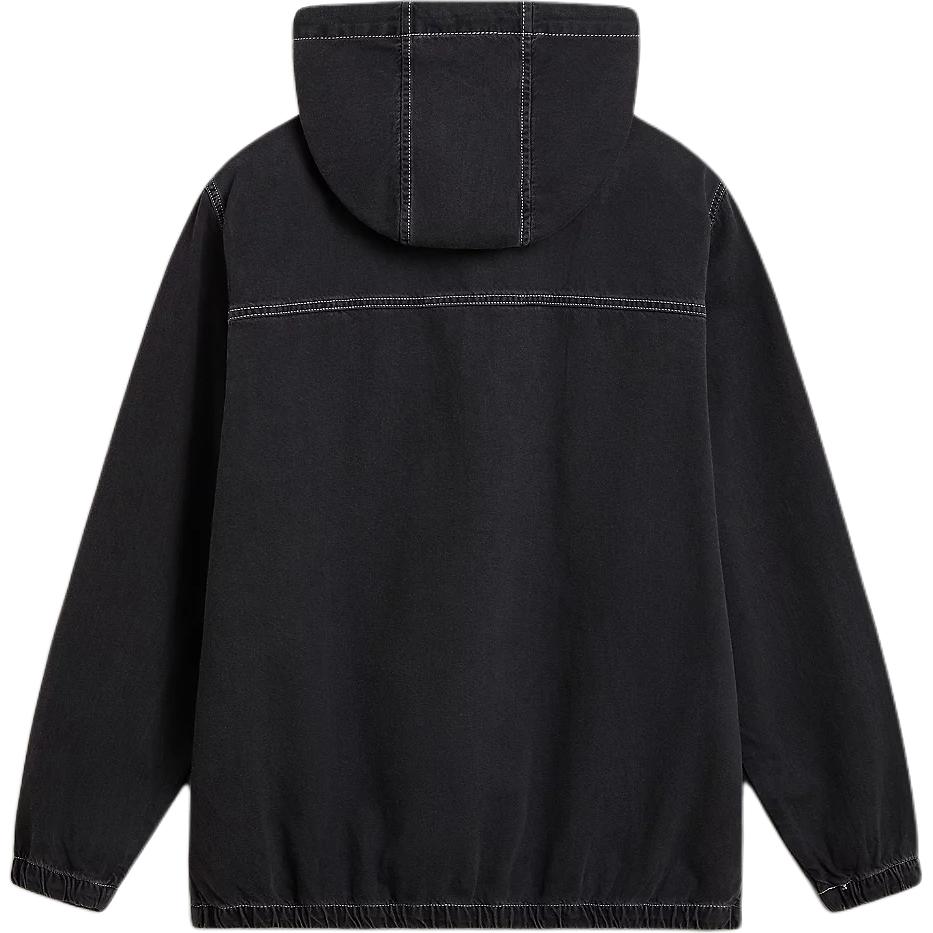 Vans Ashford Denim Solid Outdoor Casual Sports Zip Hooded Jacket Men jackets Black VN000G83Y7E