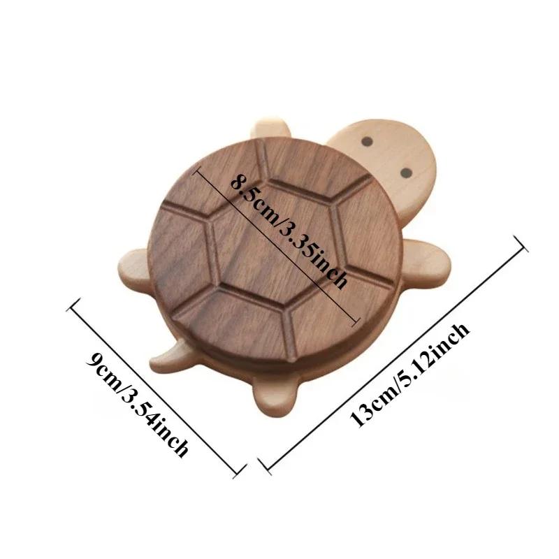 Wholesale Cute Turtle Shape Black Walnut Solid Wood Insulation Mat Kettle Tea Coaster Tableware Anti-scald Tab  Hot-selling